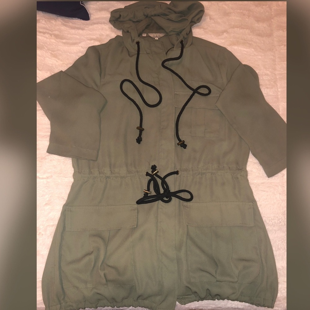 GUESS Army Green Silk Guess Jacket 💚